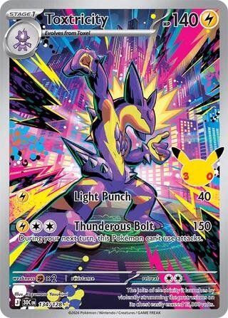 Toxtricity - 134/128 | 134/128 | Holofoil | ME: 30th Celebration