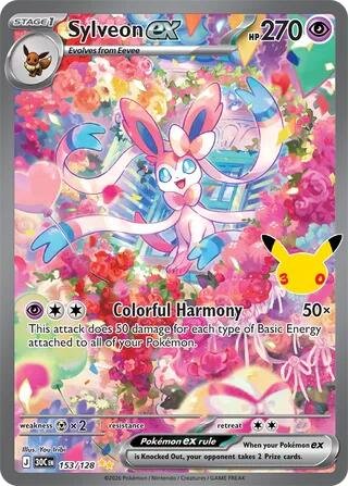 tcg-716231 Sylveon ex - 153/128 | 153/128 | Holofoil | ME: 30th Celebration