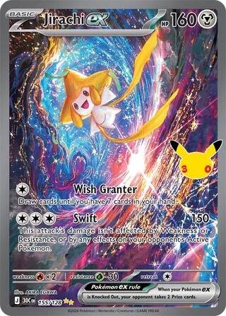 tcg-716232 Jirachi ex - 155/128 | 155/128 | Holofoil | ME: 30th Celebration