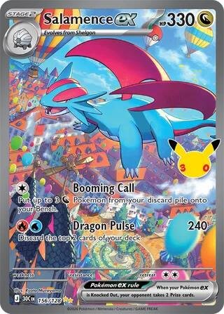 tcg-716233 Salamence ex - 156/128 | 156/128 | Holofoil | ME: 30th Celebration