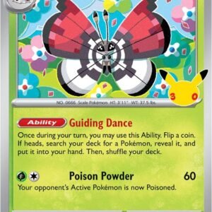 tcg-716442 Vivillon | 008/128 | Holofoil | ME: 30th Celebration
