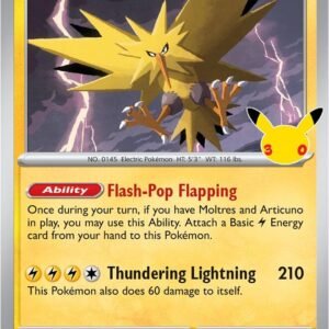 tcg-716455 Zapdos - 055/128 | 055/128 | Holofoil | ME: 30th Celebration