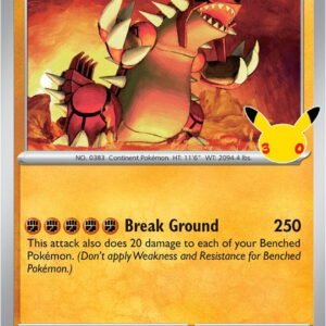 tcg-716478 Groudon | 082/128 | Holofoil | ME: 30th Celebration