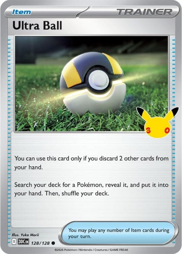 tcg-716517 Ultra Ball | 128/128 | Holofoil | ME: 30th Celebration