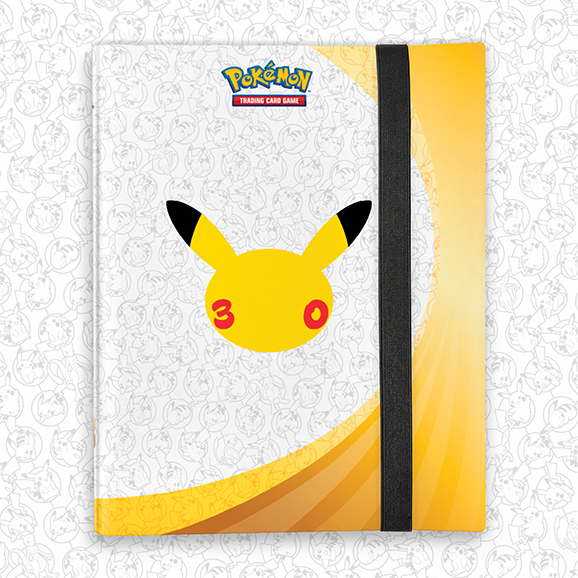 Carpeta de 9 bolsillos Pokémon TCG 30th Celebration con Pikachu
